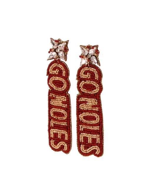 FSU Go Noles Beaded Earrings