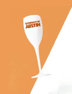 Saturdays In Austin Champagne Flute