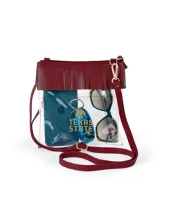 TXST Fringe Clear Purse