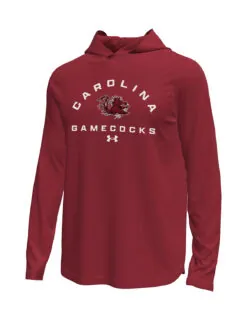 USC Under Armour Tech Stretch Hooded Long Sleeve