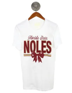 FSU Stacked On A Bow Short Sleeve