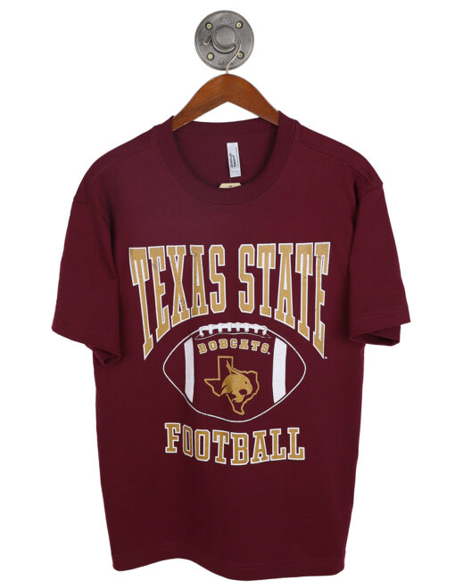 TXST FB Touchdown Mascot Short Sleeve