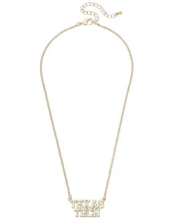 TTU Varsity Outline Necklace