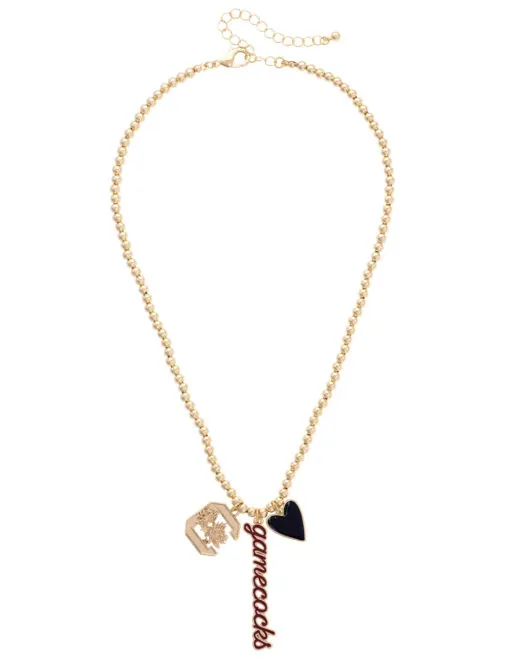 USC Ball Bead Charm Necklace