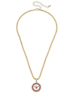 UT Pave Disc Necklace