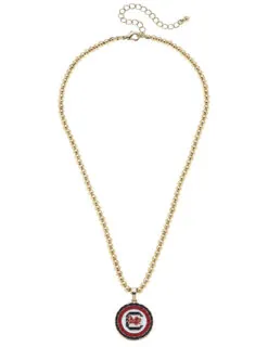 USC Pave Disc Necklace