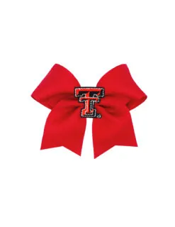 TTU Medium Patch Cheer Hair Bow