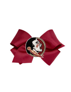 FSU King Patch Hair Bow