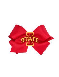 ISU King Patch Hair Bow