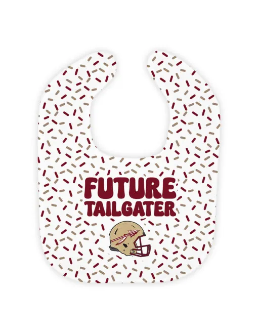 FSU College Confetti Baby Bib