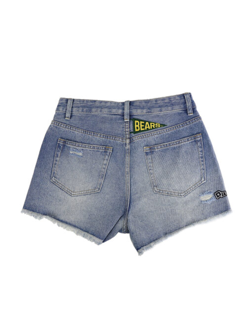 BU Patched Denim Shorts - Image 2
