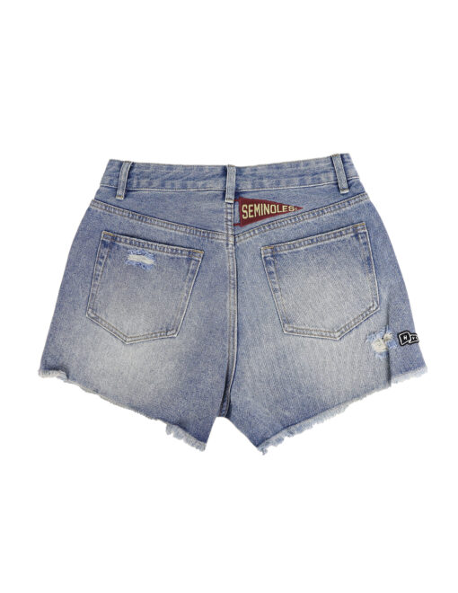 FSU Patched Denim Shorts - Image 2