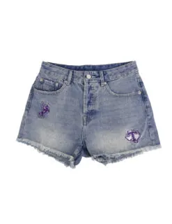 TSU Patched Denim Shorts