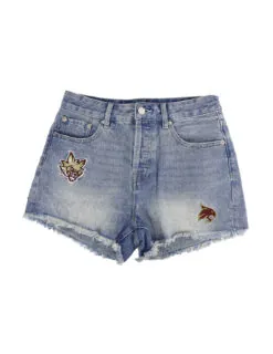 TXST Patched Denim Shorts