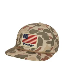 DCO P American Flag Camo Patch Hat