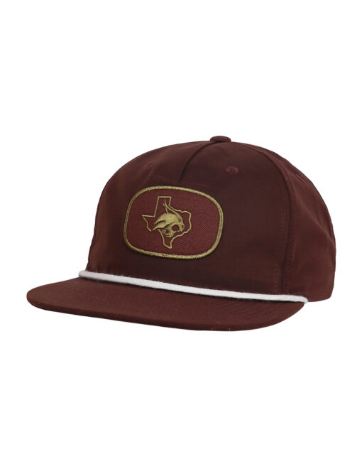 TXST P State of Texas Flat Oval Patch Hat - Image 2