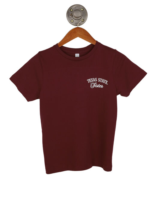 TXST Youth Sister Mono Bow Short Sleeve - Image 2