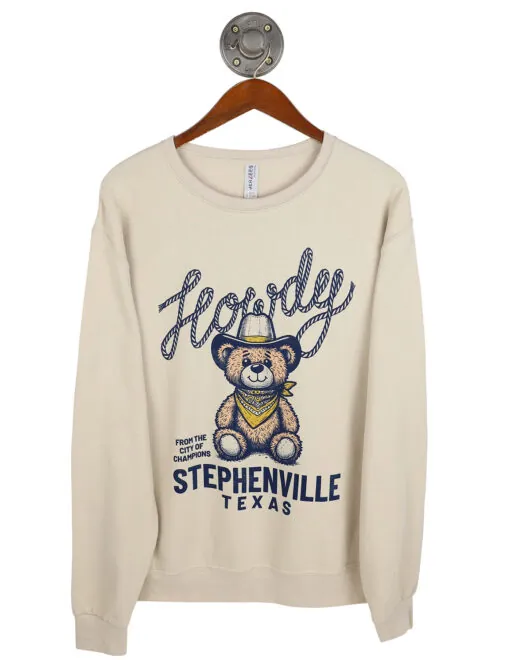 SVILLE Howdy Bear Crewneck