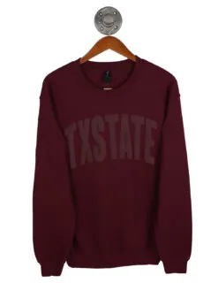 TXST Tonal Puff Crewneck