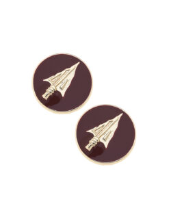 FSU Logo Circle Stud Earrings