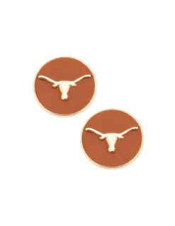 UT Logo Circle Stud Earrings