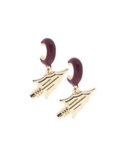 FSU Logo Huggie Hoop Earrings