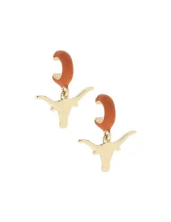 UT Logo Huggie Hoop Earrings