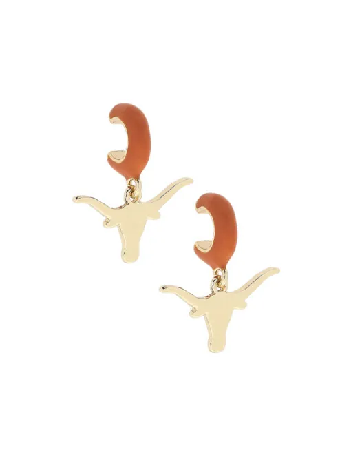 UT Logo Huggie Hoop Earrings