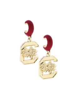 USC Logo Huggie Hoop Earrings
