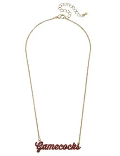 USC Pave Autograph Enamel Necklace