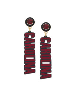 USC Carolina Resin Block Letter Earrings
