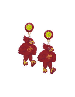 ISU Cyclones Resin Mascot Earrings