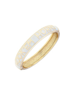 UT Longhorns Sculpted Enamel Hinge Bangle