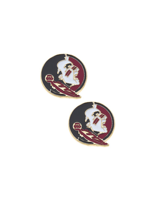 FSU Seminoles Enamel Logo Stud Earrings