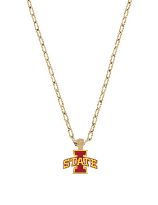 ISU Cyclones Enamel Pendant Necklace
