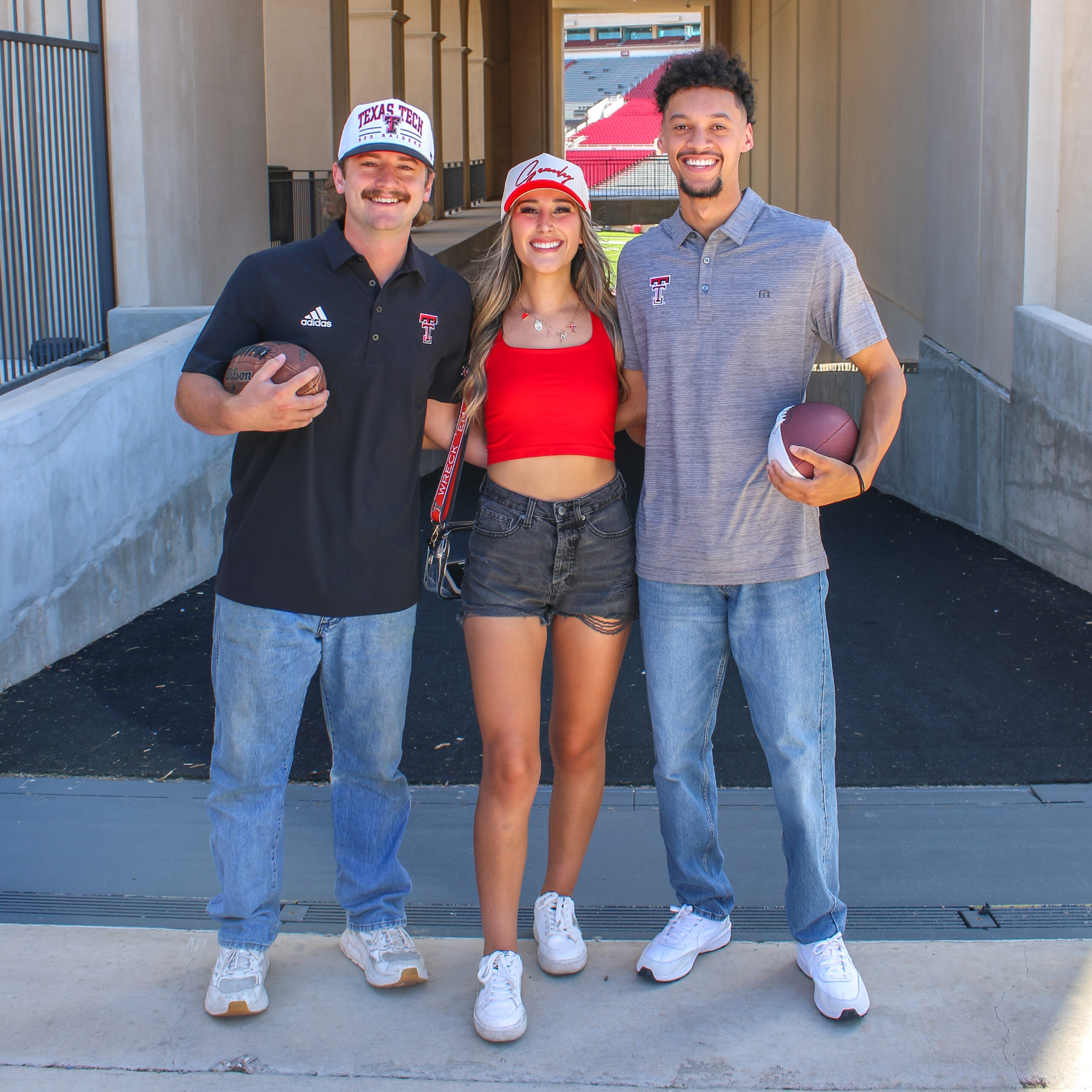Group of people wearing Texas Tech apparel