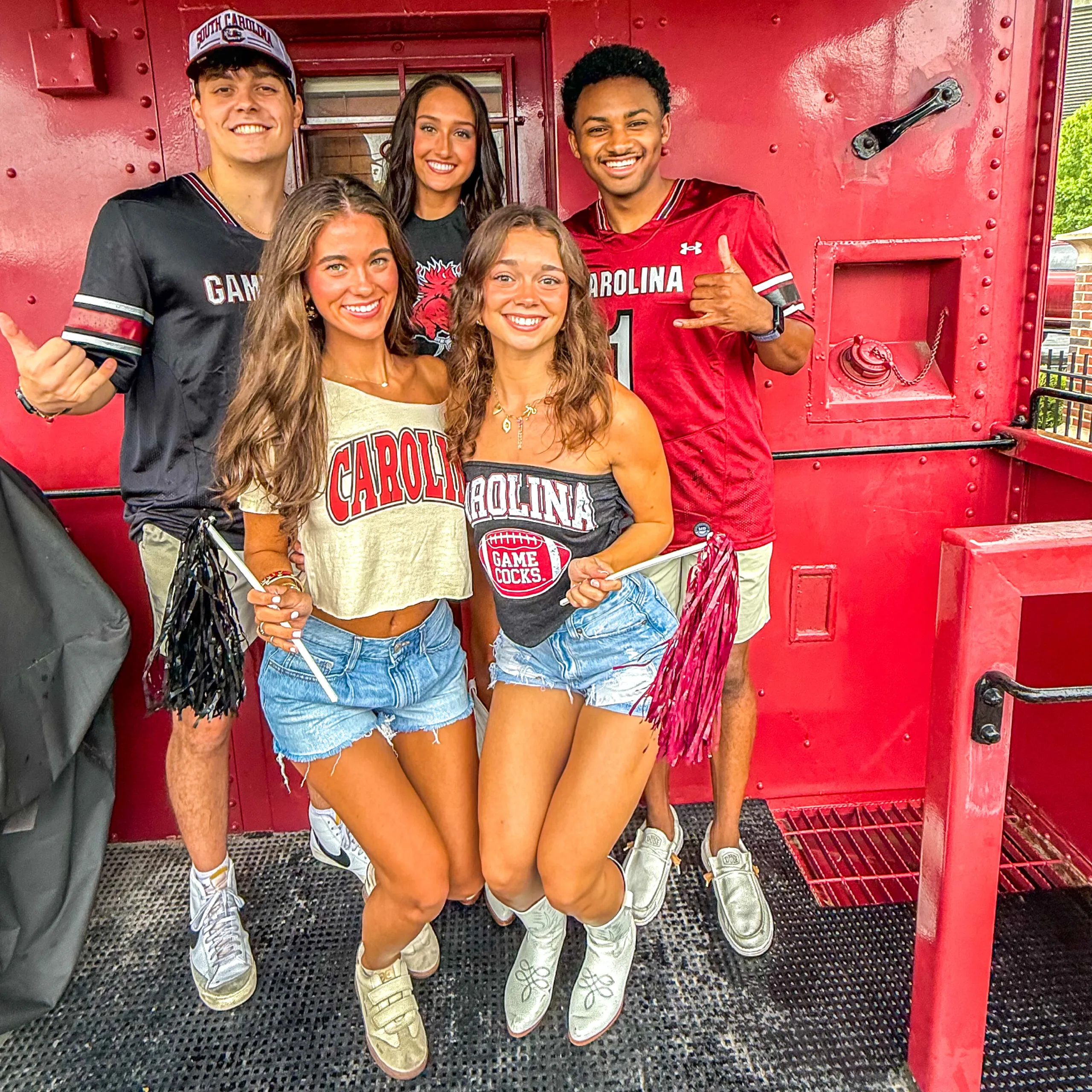 Group of people wearing University of South Carolina apparel