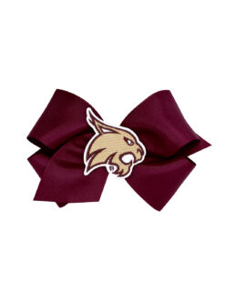 TXST King Patch Hair Bow