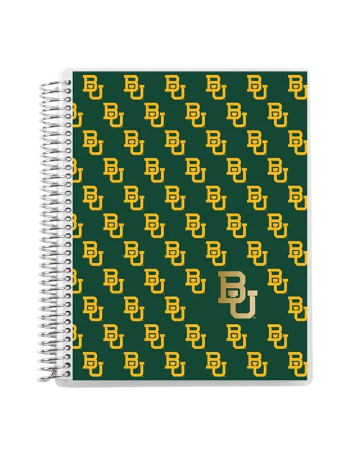BU Metallic Coiled 7"x9" Notebook