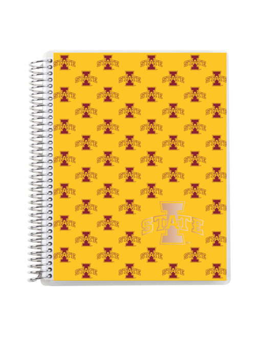ISU Metallic Coiled 7"x9" Notebook