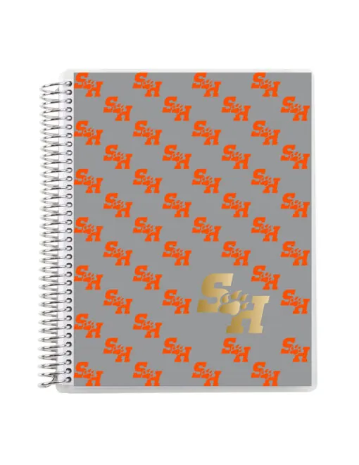 SHSU Metallic Coiled 7"x9" Notebook