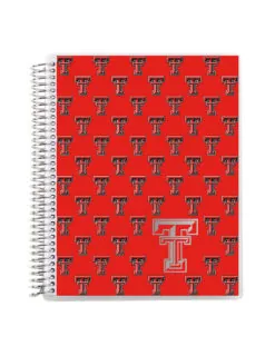 TTU Metallic Coiled 7"x9" Notebook