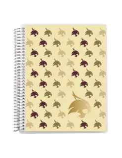 TXST Metallic Coiled 7"x9" Notebook