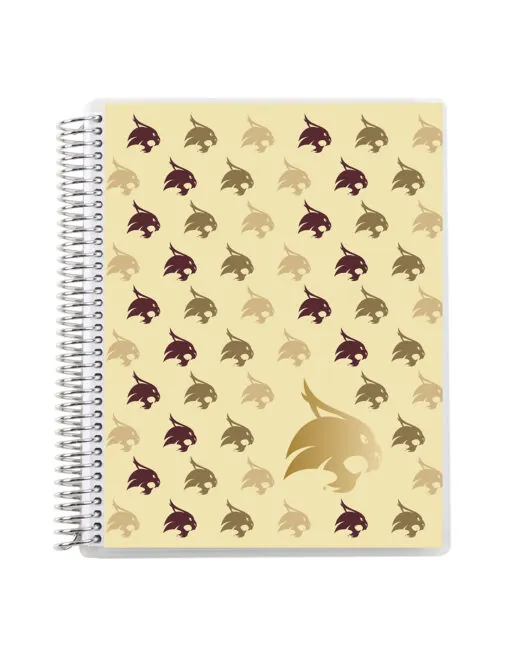 TXST Metallic Coiled 7"x9" Notebook