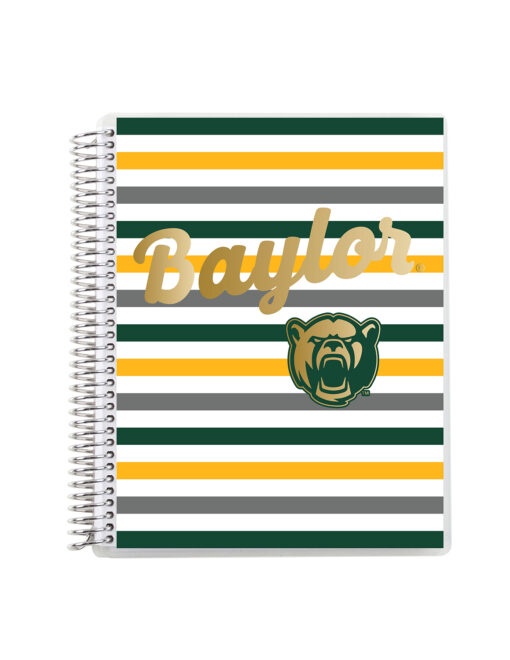 BU Metallic Coiled 7"x9" Notebook