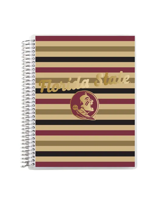 FSU Metallic Coiled 7"x9" Notebook