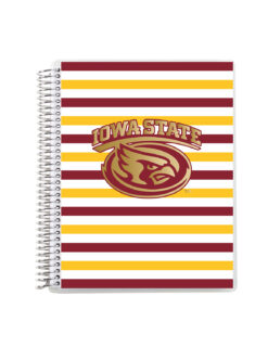 ISU Metallic Coiled 7"x9" Notebook