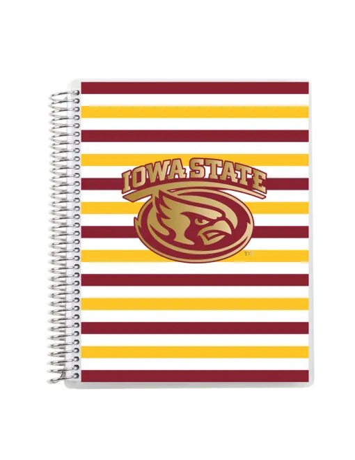 ISU Metallic Coiled 7"x9" Notebook