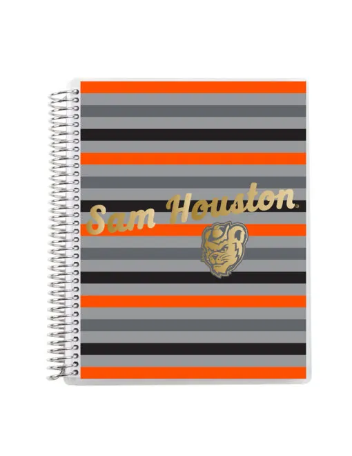 SHSU Metallic Coiled 7"x9" Notebook