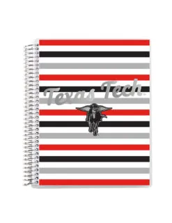 TTU Metallic Coiled 7"x9" Notebook